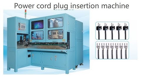 Automatic power cord plug crimping machine | plug assembling machine | power cable processing