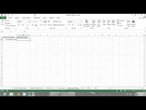 Microsoft Excel에서 GMT 시간을 변환하는 방법 : MIcrosoft Excel 팁