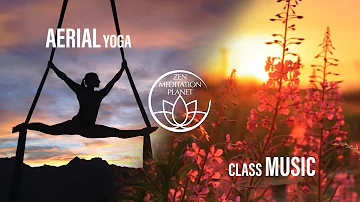 Aerial Yoga Class:  Training with Music, Home Exercises, Swing Hammock Fitness, Pilates