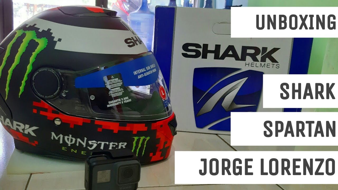 UNBOXING SHARK Helmet | Spartan Jorge Lorenzo 2018