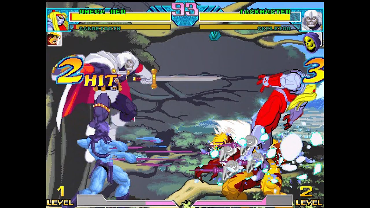 Omega Red & Sabretooth vs Taskmaster & Skeletor - YouTube