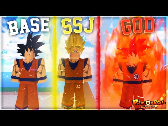 ALL GOKU FORMS AND TRANSFORMATIONS  Dragon Ball Online Generations  (Concept) 