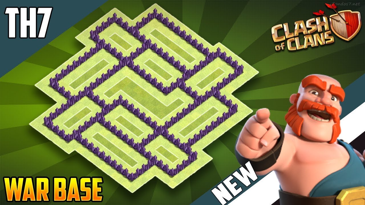 New  EPIC TH7 WAR/TROPHY[defense] Base 2018!! COC Town Hall 7 War Base Design - Clash of Clans