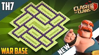 New Epic Th7 Wartrophydefense Base 2018 Coc Town Hall 7 War Base Design - Clash Of Clans