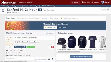 NBNO Team Registration Demo - Athletic.net