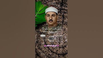 قال رب اشرح لي صدري - القارئ الشيخ محمود علي البنا