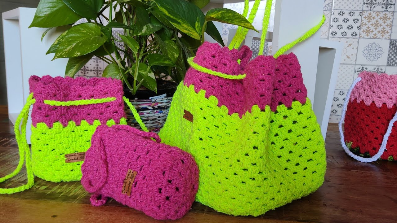 BOLSAS DE CROCHÊ PRAIANAS tá SUCESSO AQUI NO MEU ATELIÊ
