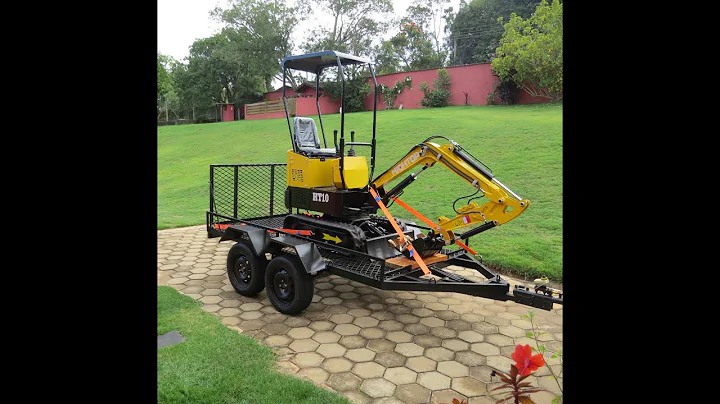 top 10 mini excavator brands--hightop brand HT10 factory Bird's eye video