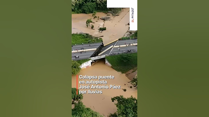 Derrumbe de puente en la José Antonio Páez incomunica Portuguesa tras cuatro días de lluvia