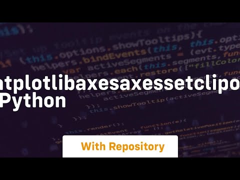 matplotlibaxesaxessetclipon in python