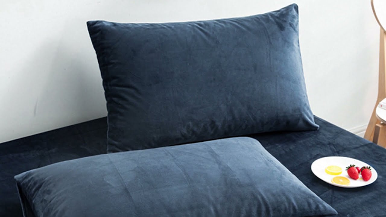 NTBAY Cozy Velvet Throw Pillow Cover, Super Soft Luxury Zippered Decorative Lumbar Pillowcase