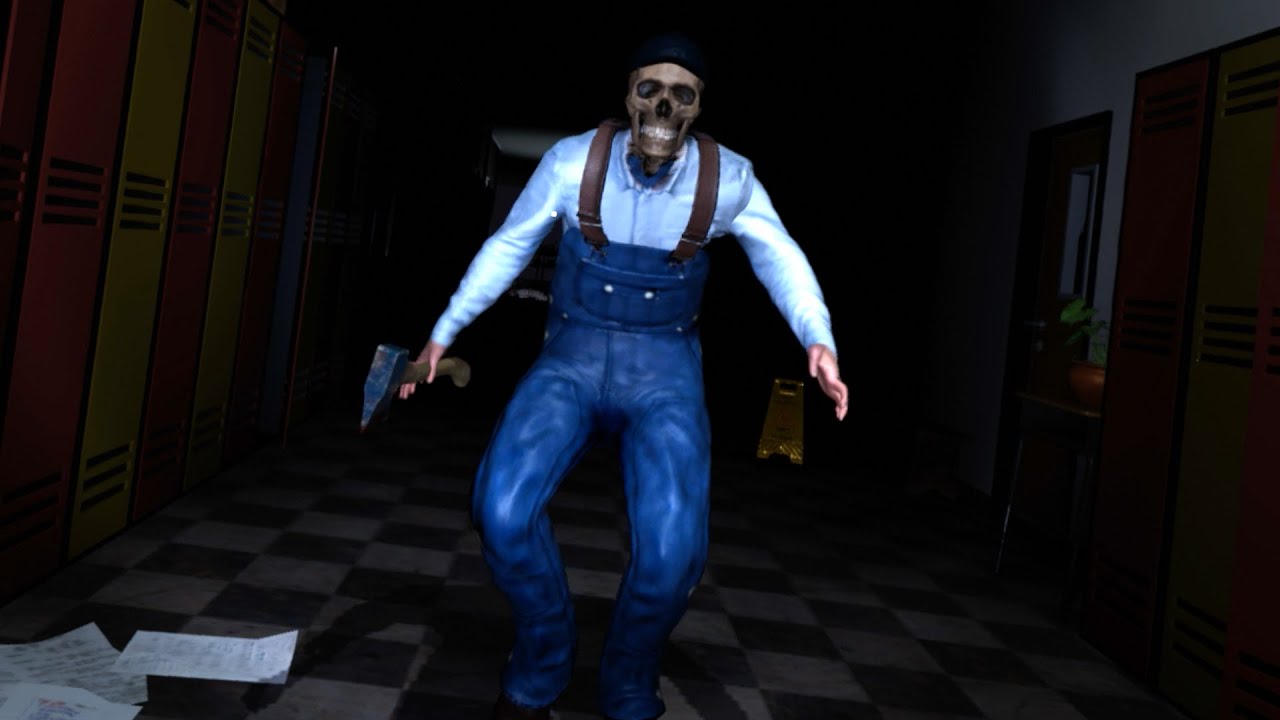 深夜の学校で『ガイコツ男』に追われるホラーゲームが怖い - ゆっくり実況