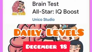 #Braintest #All-star :IQ Boost Daily level #December18 he must open the restriced door screenshot 1