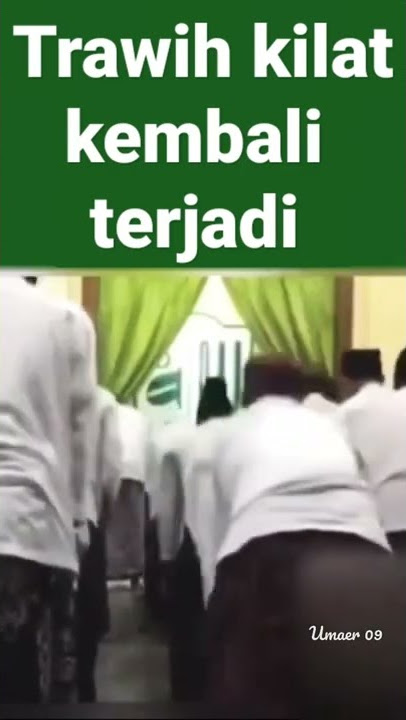 tarawih cepat kembali terjadi.