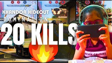 20 kills💀 DOMINATION clutches 🔥Khandor Hideout Victory ✌️ Grenade gameplay 💣 CODMobile Multiplayer