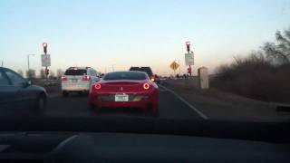 Ferrari california accelerating from an on ramp light. 2010 with the
4.3l v8 engine which produces 453 brake horsepower and 357 lb ft. of
...