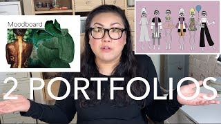 Critiquing 2 Portfolios: 1 Student, 1 Pro