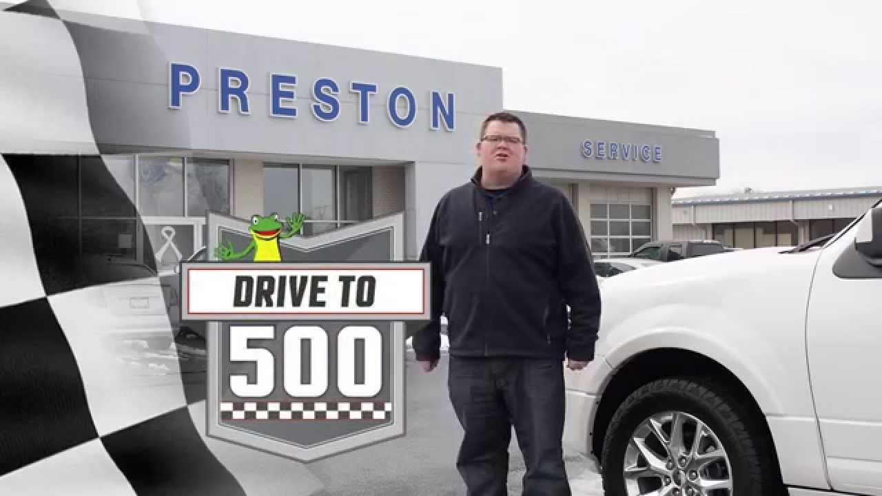 Let's Drive to 500 at the Preston Autoplex of Maryland and Delaware
