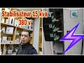 Stabilisateurregulateur 15 kva triphase de 275 v  450 v