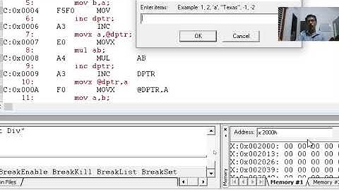 8051-Multiplication & Division