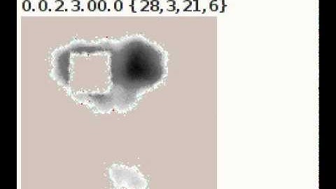 Cellular Automaton made of probabilistic growth & the average of cell values