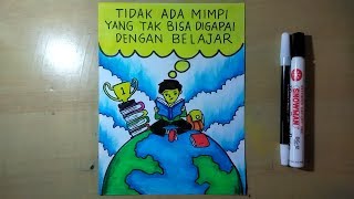 Cara membuat poster tema pendidikan