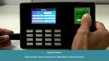 eSSL LX16 How to upload user data