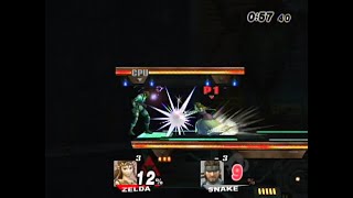 Smash Bros. Brawl Zelda vs level 9 CPU comp. 2