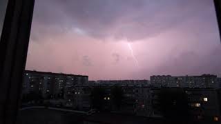 Сильная гроза в Сургуте 01 июля 2021 года. Почти полное видео шторма.