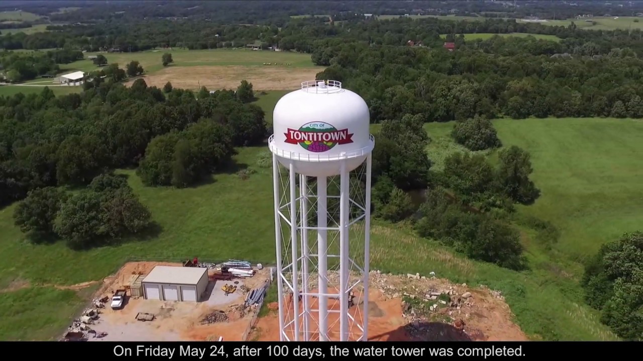 Construction of the Tontitown Water Tower YouTube