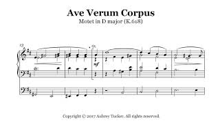 Organ: Ave Verum Corpus (Motet in D major K.618) - W. A. Mozart chords