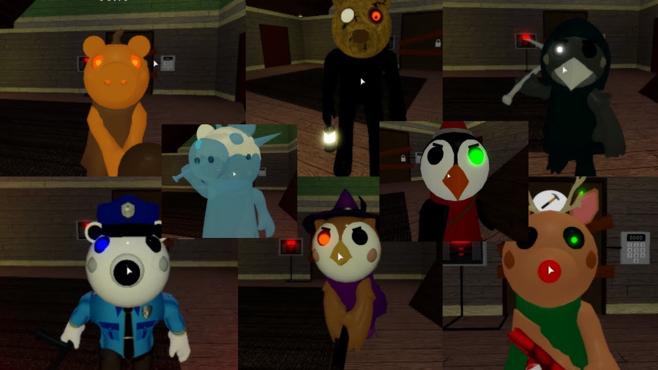 All Piggy Extra Skins Jumpscares! [CHRISTMAS UPDATE] YouTube