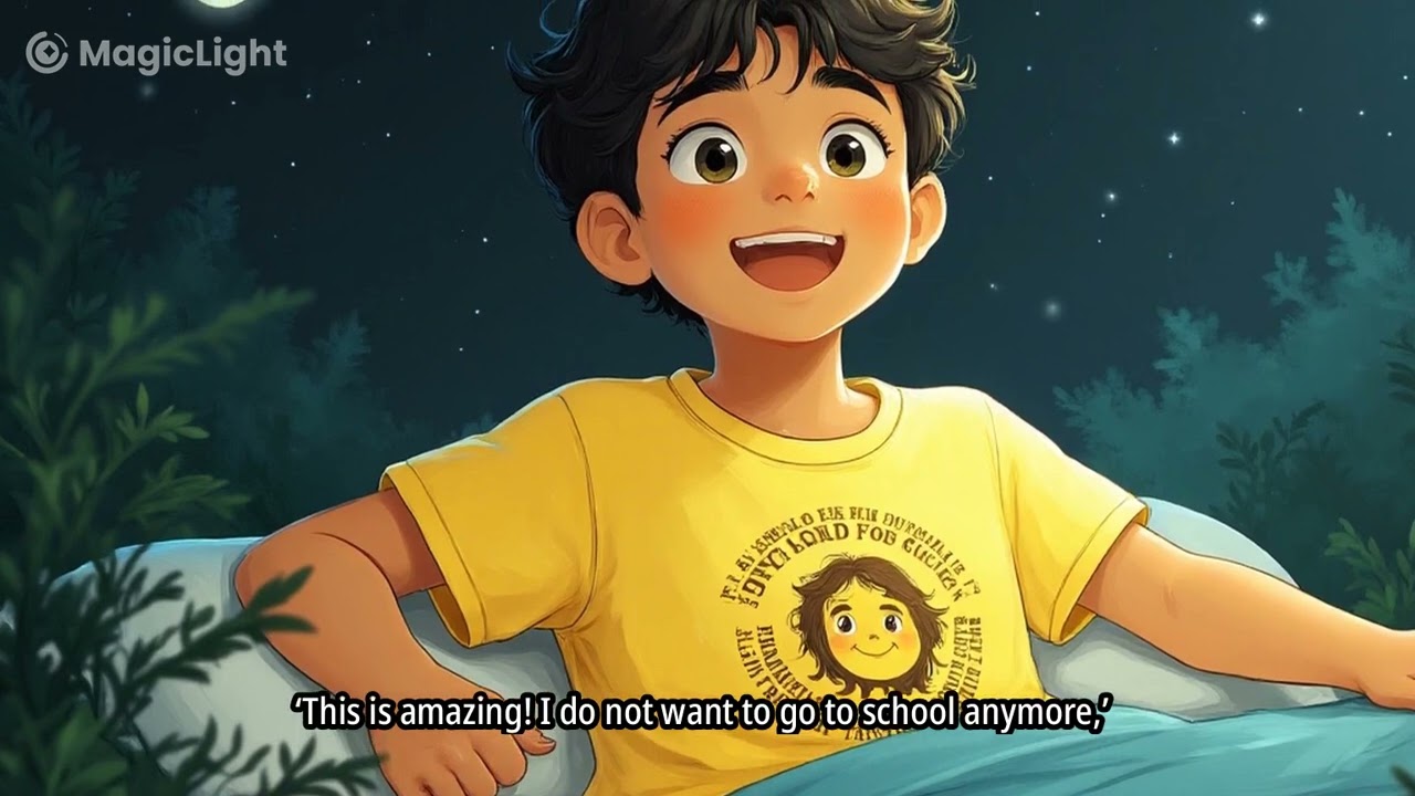 Flying Bed | Funny Magical Kids Story | English Fairy Tale