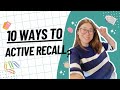 10-Minute Active Recall Tips for Better Memory 🧠