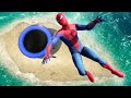 GTA 5 Spiderman • Epic Trampoline Jumps and Fails! (No godmode)