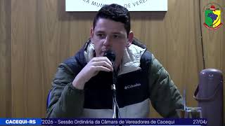 SESSÃO DA CÂMARA DE VEREADORES DE CACEQUI screenshot 3