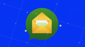 Opened envelope and document with green check mark. Verification email. Motion graphics