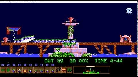 Lemmings custom level: I have a cunning plan PS2 remake (modified version)