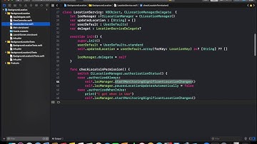 Background Location Detection Swift iOS