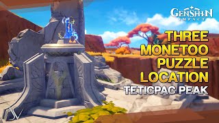 Three Monetoo Puzzle Location (Precious Chest) - Teticpac Peak | Genshin Impact Profile