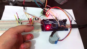 Motor de passo + botoes