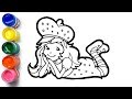 Strawberry Shortcake Princess Coloring Pages For Kids l Drawing and Coloring Pages HappyKidz