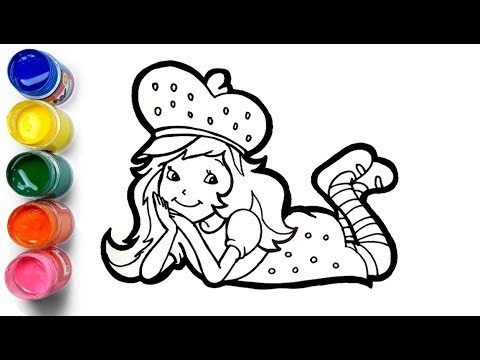 Strawberry Shortcake Princess Coloring Pages For Kids L Drawing And Coloring Pages Happykidz Youtube