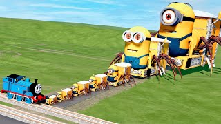 Big & Small Choo-Choo Minions vs Choo-Choo Thomas Train | BeamNG.Drive screenshot 5