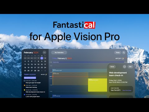 Introducing Fantastical for Apple Vision Pro