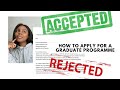 HOW TO APPLY FOR A GRADUATE PROGRAMME/JOB: cover letters, video interviews, psychometric tests