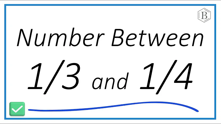 What fraction is halfway between 1/3 and 1/4?