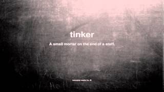 What does tinker mean