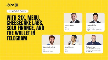 Talks w/ Kredete, 21x, Meru, Cheesecake Labs, Solv Finance, & The Wallet in Telegram | Meridian 2025