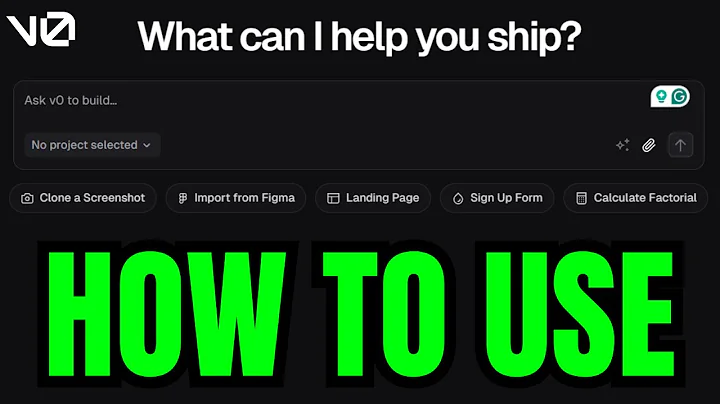 How To USE v0 By Vercel (QUICK GUIDE) 2025